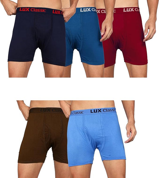 Lux Classic Men's Cotton Regular Solid Trunks