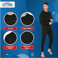 Lux Inferno Men's Premium Thermal Vest | Full Sleeves | Regular Fit | Pack of 1|