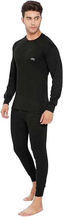 Lux Cottswool Men's R-Neck Thermal Top and Lower Set