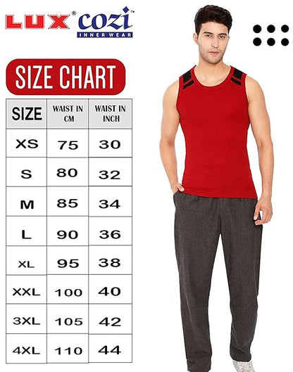 Lux Cozi Xylo Men Assorted Regular Fit Vest (Pack of 3)