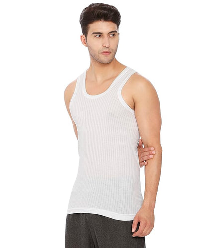 Lux Cozi 100% Cotton Men's Sleeveless Parker Vest Pack of 4