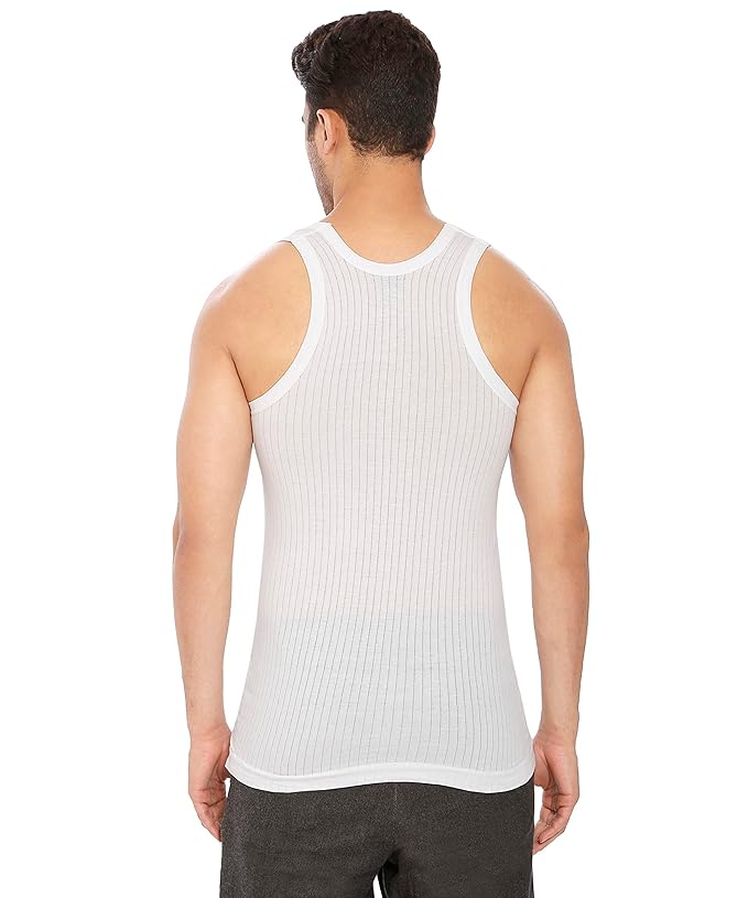 Lux Cozi 100% Cotton Men's Sleeveless Parker Vest Pack of 4