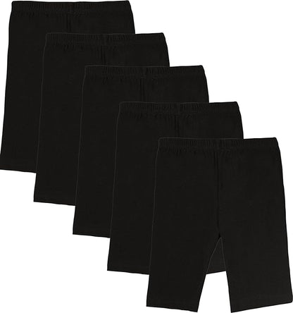 Lux Karishma Girl's Cycling Shorts (Pack of 5)