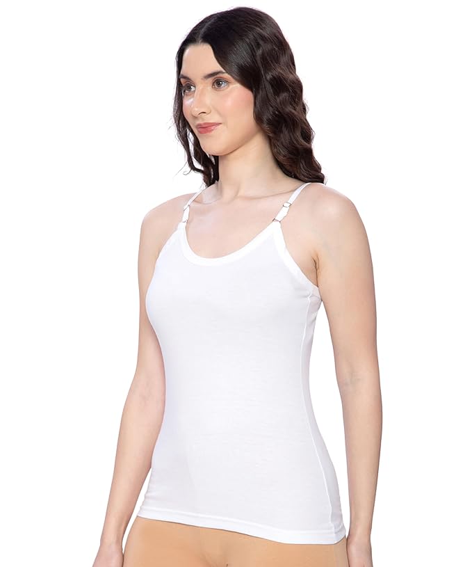 Lux Amore Adjustable Cotton Camisole Strap for Womens/Girls Pack of 3