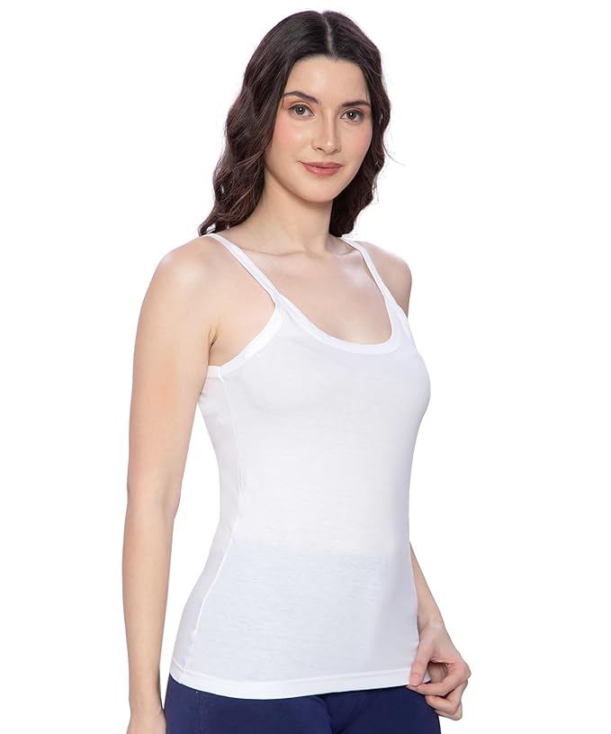 Lux Amore Women Regular Fit Sleeveless Cotton Slip - Pack of 5