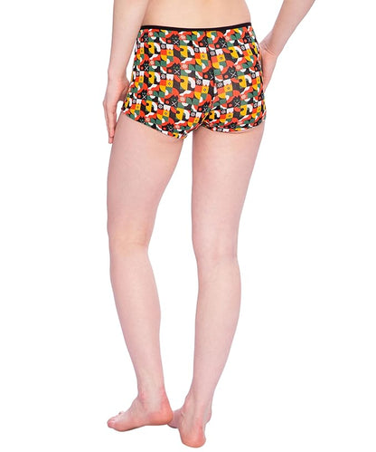 Lux Amore Cotton Boyleg Shorts for Womens/Girls Pack of 3 (Print)