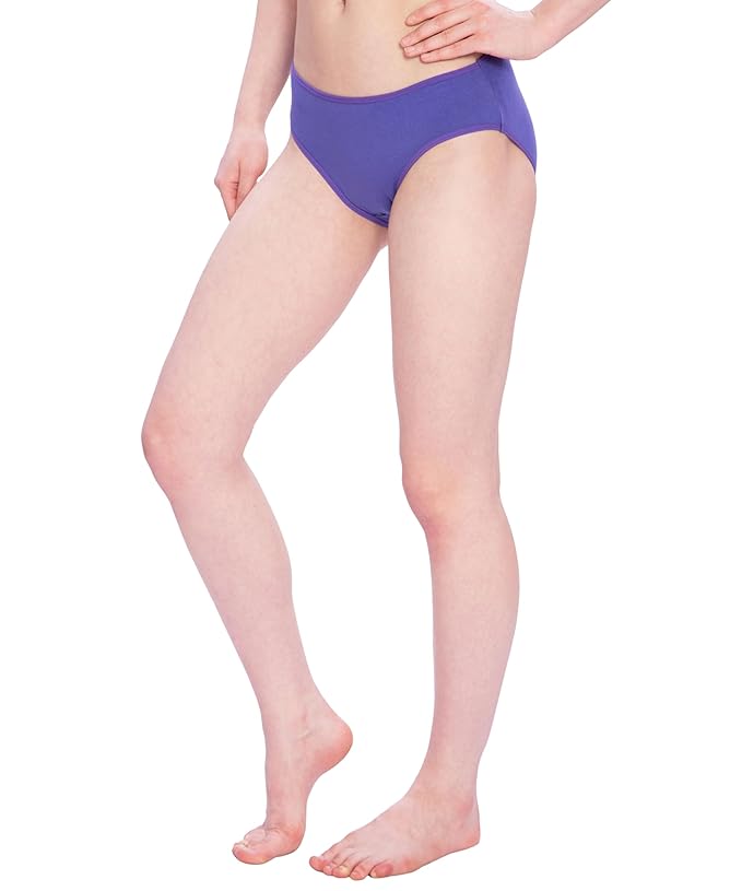 Lux Amore Women's Cotton Hipsters Solid Briefs Pack of 6 (Plain)