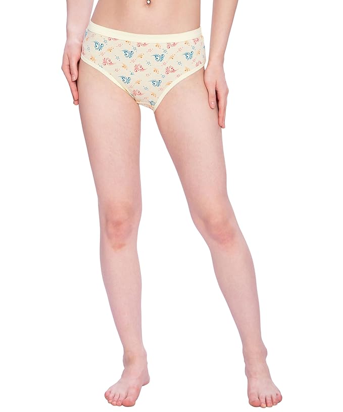 Lux Amore Womens Cotton Stretchable Comfortable Panties Pack of 4 (Print)