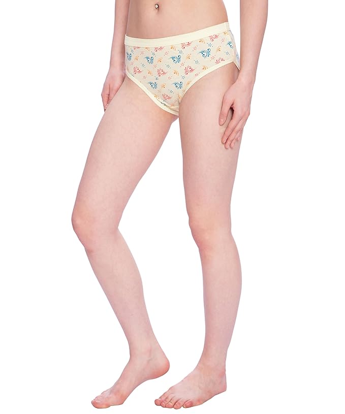 Lux Amore Womens Cotton Stretchable Comfortable Panties Pack of 4 (Print)