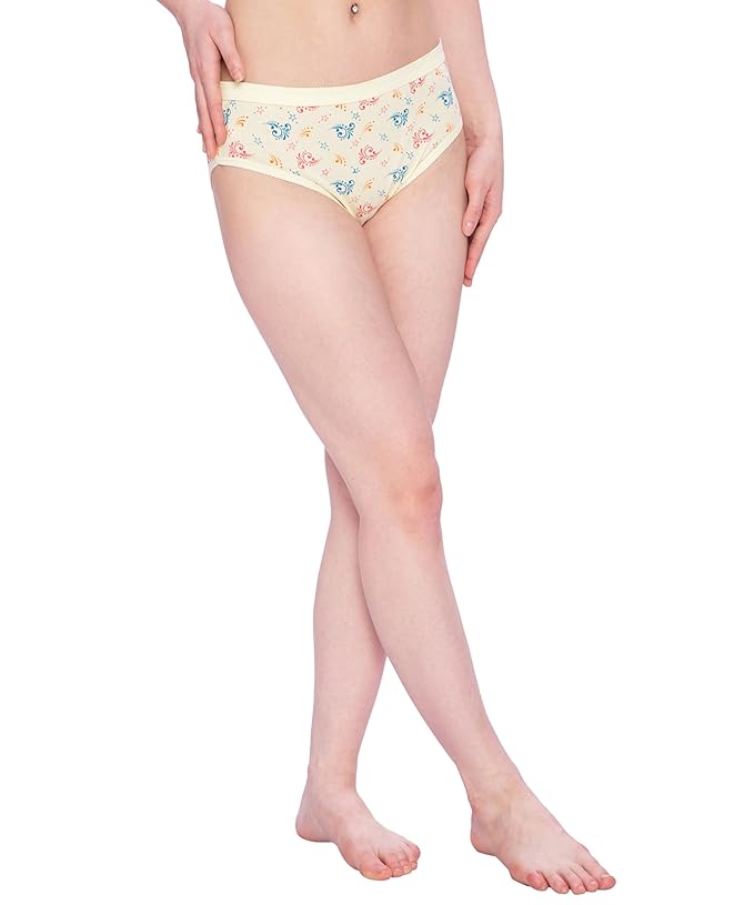 Lux Amore Womens Cotton Stretchable Comfortable Panties Pack of 4 (Print)