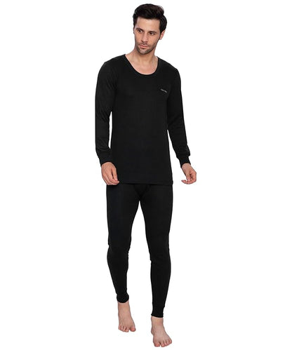 Lux Cozi Men's Round Neck Full Sleeve Garam Thermal Top & Bottom Set