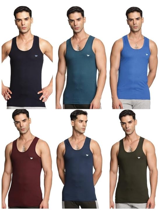 Target Gold Men's Vest - 100% Cotton (Pack of6)