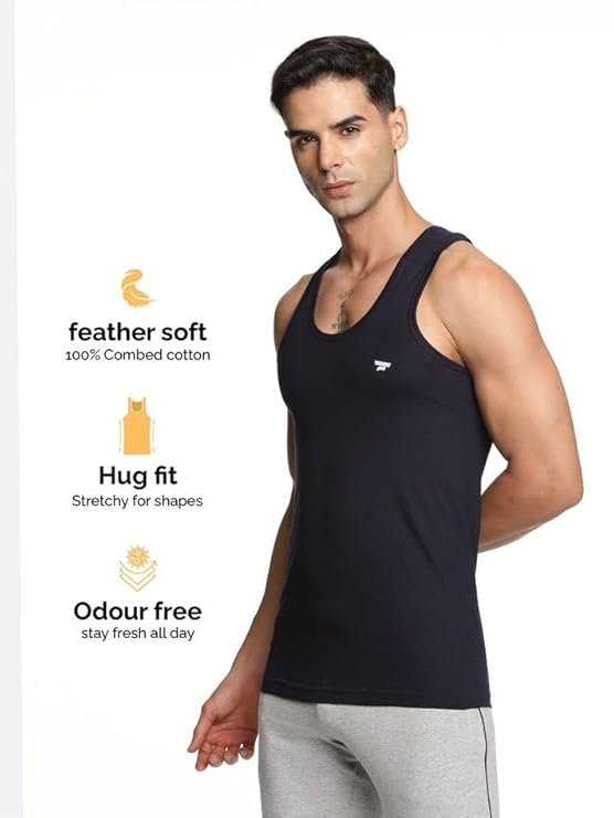 Target Gold Men's Vest - 100% Cotton (Pack of6)