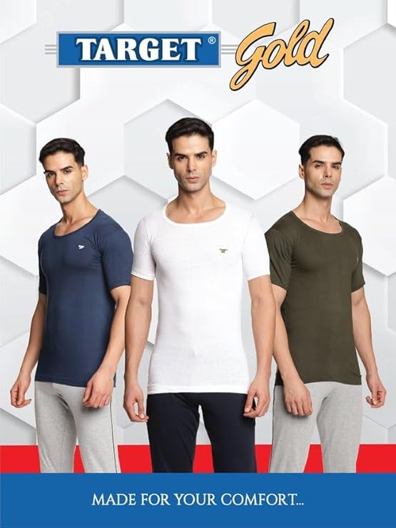 Target Gold Men's Vest - 100% Cotton (Pack of6)