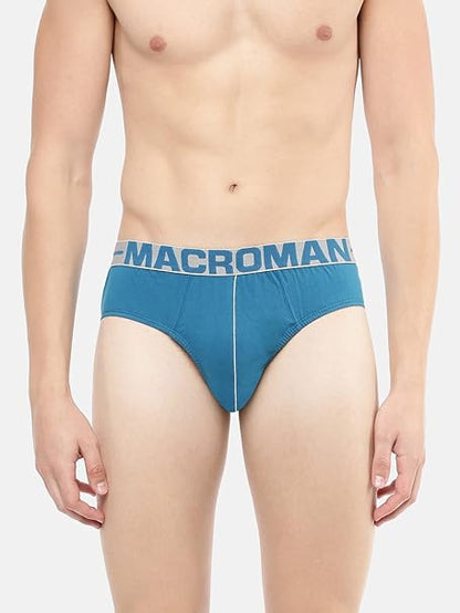 MacroMan M-Series Men's 100% Cotton Briefs (Pack of 4)