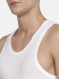 MacroMan M-Series Men's 100% Cotton Vest (Pack of 4)