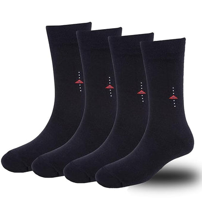 Master Piece Men's Business Formal Cotton Socks Pack of 4