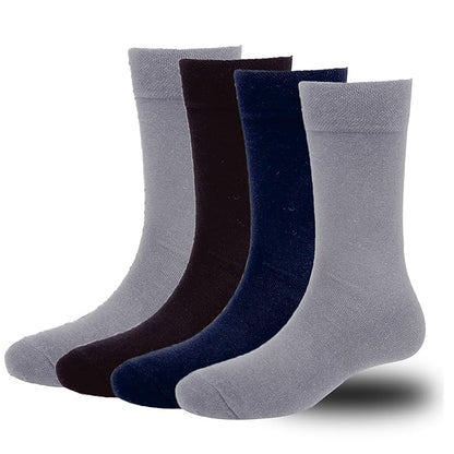 Master Piece Men's Business Formal Cotton Socks Pack of 4