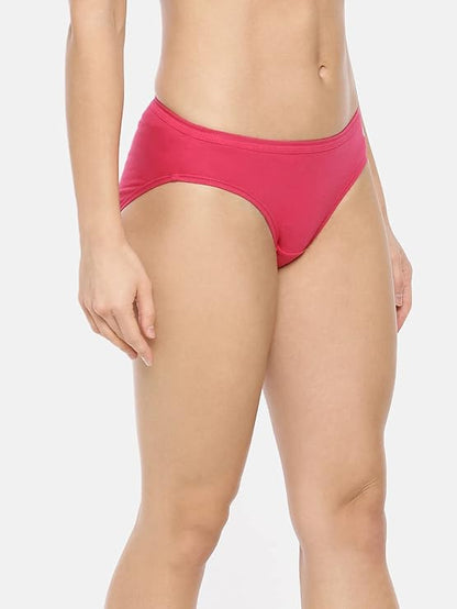 Macrowoman W Series Womens' 100% Cotton Bikini Panty (Pack of 3)