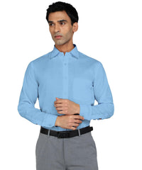 Bimla Traders Men's Solid Slim Fit Cotton Formal Full Sleeve Shirt
