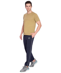 Btag Mens Regular Fit Comfortable Cotton Track Pants with Both Side Zipper Pocket