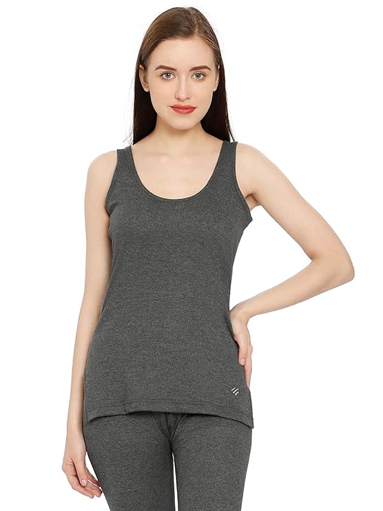 ONN Women's Cotton Sleeveless Slip Thermal Top