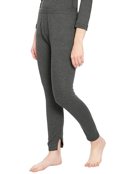 ONN Women's Cotton Solid Thermal Trouser/Lower