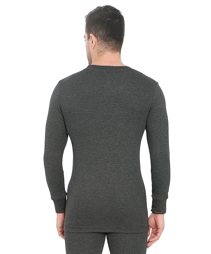 ONN Men's Full Sleeve Crew Neck Premium Solid Cotton Thermal Set