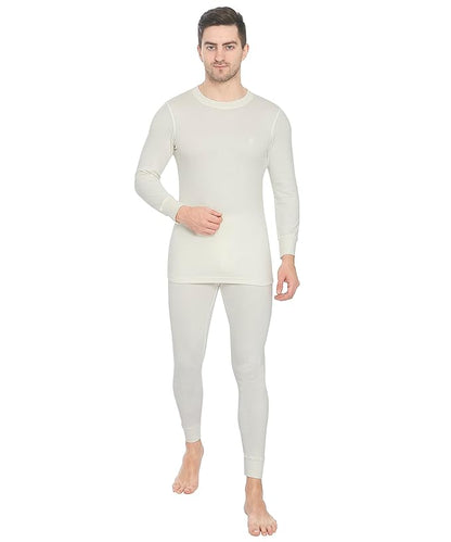 ONN Men's Full Sleeve Crew Neck Premium Solid Cotton Thermal Set