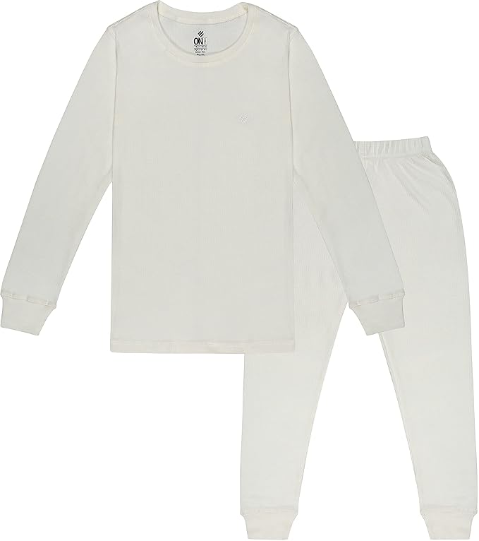 ONN Kid's Round Neck Full Sleeves Premium Thermal Top/Bottom Set