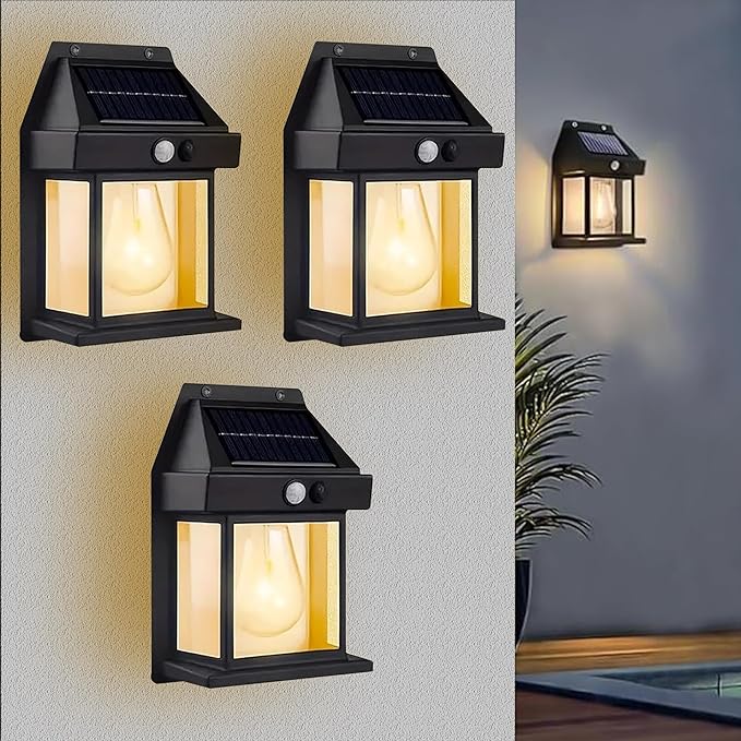 Btag Solar Wall Lights Outdoor Motion Sensor Auto Chargeable