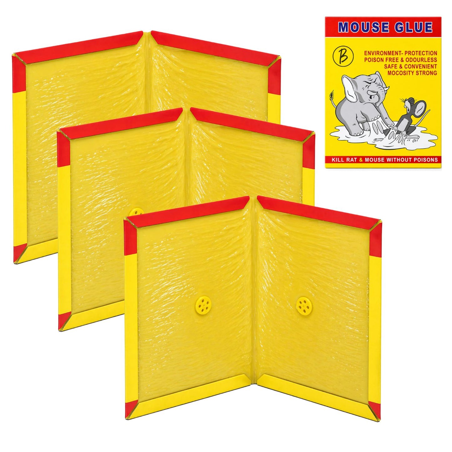 Btag Sticky Trap for Insects Pack of 3 Sheets| for Garden & Agriculture to Control Whiteflies, Aphids, Thrips, Jassids| Fly Catcher Insect Catcher Glue Trap.