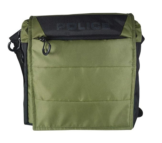 POLICE Unisex Hedge Crossbody Bag - Army Green/Black