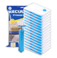Crae Vacuum Storage Bags for Travel ,Space Saver Compression Storage Bags for Packing | Airtight Reusable Ziplock with Hand Pump |(2 PIECE 50X70,2 PIECE 60X80,1 PIECE 80X100,1 HAND PUMP) 5 Piece Set