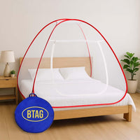 Btag Premium Mosquito NET Mosquito full bed Net | Extra Mosquito Protection | 30GSM Strong Net