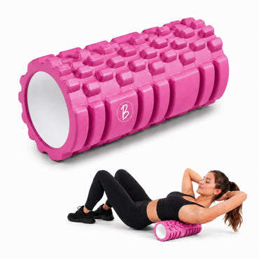 Btag Foam Roller for Gym & Home Workout – Deep Tissue Muscle Massager for Back Pain, Neck & Knee Relief | Yoga, Stretching & Recovery Tool 33 cm.