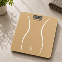 Bimla Traders Premium Digital Body Weight Scale | 26×26 cm Wide Platform | Clear LCD Display | Anti-Skid Base | 180 kg Capacity Cross Design