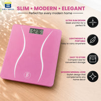 Bimla Traders Premium Digital Body Weight Scale | 26×26 cm Wide Platform | Clear LCD Display | Anti-Skid Base | 180 kg Capacity Cross Design