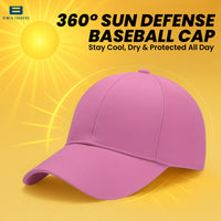 BTfash Classic Plain Adjustable Baseball Cap for Men and Women, Unisex Cap for All Seasons (Pack of 2)