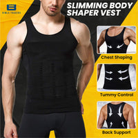 Bimla Traders Mens Slimming Body Shaper Vest, Stretchable Tummy Tucker Tank Top