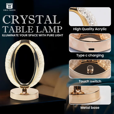CRAE Acrylic Night Desk Lamp, Portable, Romantic Acrylic Night Desk Lamp for Bedroom, Home Furnishing Decoration