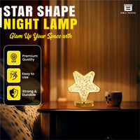 Crystal Star Table Lamp For Bedroom Living Room
