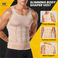 Bimla Traders Mens Slimming Body Shaper Vest, Stretchable Tummy Tucker Tank Top