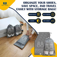 Crae Shoes Bag for Travel & Storage Organizer for Men & Women | Travel Accessories | Shoe Organizer | Shoe Cover for Travel Essentials
