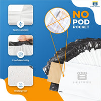 CRAE Temper Proof Courier Polybags 60 Micron for Shipping/Packing |