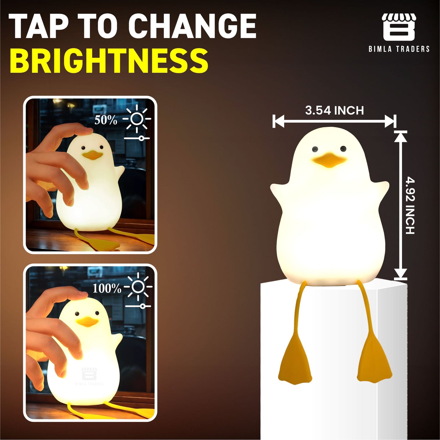 Duck Silicone Lamp for Baby, Boys & Girls, Bedroom , Women, Home Decoration