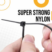 CRAE Nylon Cable Zip Ties Heavy Duty Strong Wire Organizers Self Locking Fasteners |