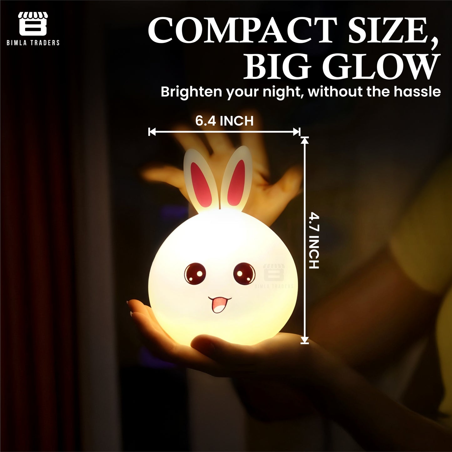 Rabbit LED Lamp for Kids, Teens, Girls, Boys & Baby Room Decor