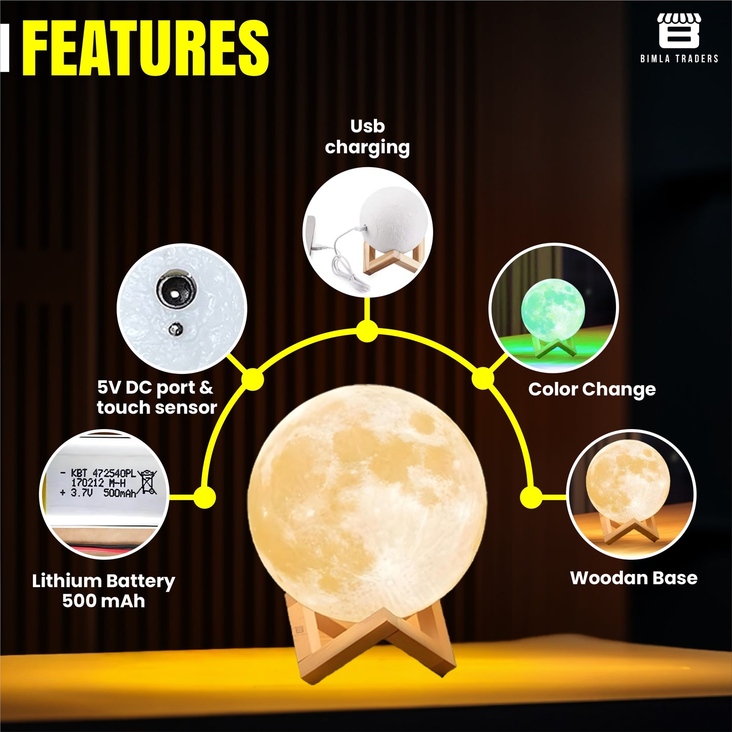 Bimla Traders Night Light for Kids, Valentine Gift for Girlfriend, Birthday Gifts
