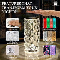 Crystal Table Desk Lamp